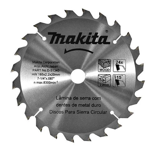 Disco De Sierra 7-1/4" X 3/4" Makita (D51340)