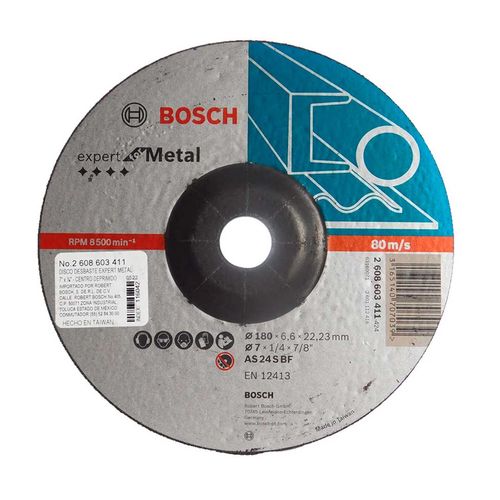 Disco De Desbaste Expert For Metal 7" X 1/4" X 7/8" Bosch.