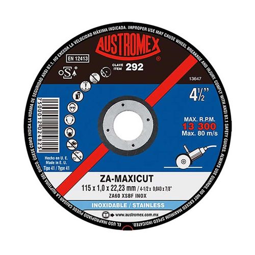 Disco Corte 4 1/2" Austromex 292