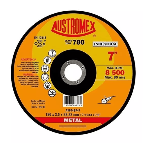 Disco Corte 7" Austromex 780