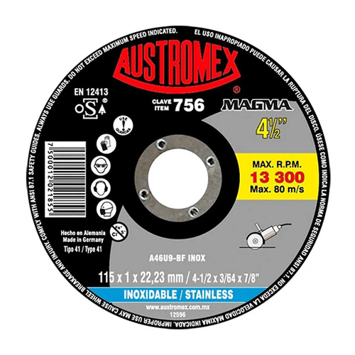 Disco Corte 4 1/2" Austromex 756