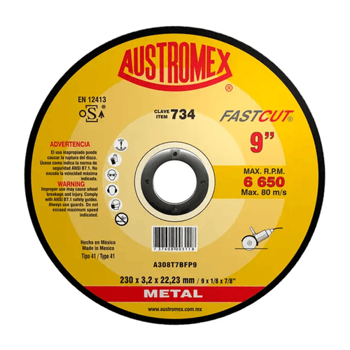 Disco Corte 9" Austromex 734