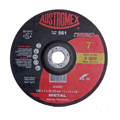 Disco desbaste 7" Austromex 561